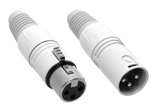 2 x ADAM HALL XLR male & female Stecker + Kup...