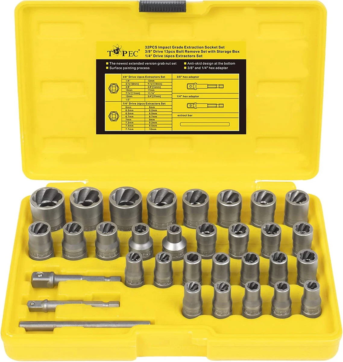Nut extractor deals tool