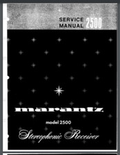 Marantz Model 2500 Stereophonic Receiver Service Manual 46 pages comb bound