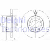 2X Delphi BG4059 Bremsscheibe FüR CitroËN Fiat Peugeot