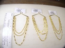 # 3 .. DESIGNER VINTAGE CHAIN BUTTON STYLE TIE BAR CLIP WHOLESALE LOT DTLOT