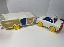 Hasbro Weebles Romper Room Camper Base  Car Vtg 1972 Not Complete Comes As Is