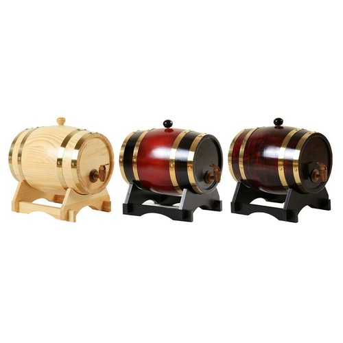 3L Wine Barrel Dispenser Bucket Casks For Bourbon Whiskey Restaurant Decor (USA)
