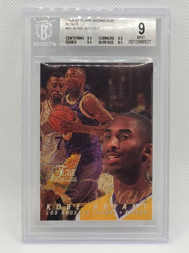 1996-97 Kobe Bryant Flair Row 0 #31 RC Rookie BGS 9 MINT jc