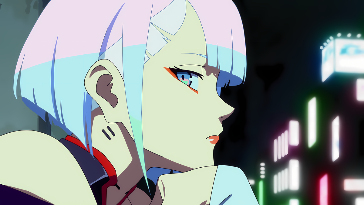 Anime girls lucyna kushinada cyberpunk edgerunners Play Gaming Mat