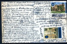 Barbados postcard to UK 1972