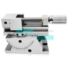 1PC 2.62Inch Universal Precision Angle Adjustable Flat Clamp Grinder Manual Vise