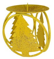 Club Pack Of 72 Yellow Christmas Tree Pillar Candle Holders 4.25 on sale Club Pack Of 72 Yellow Christmas Tree Pillar Candle Holders 4.25 on sale