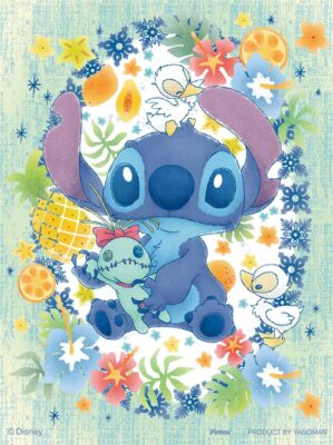 150pc Disney Petite Paris Clear Lovely Wreath Jigsaw Puzzle Stitch