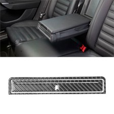 Reposabrazos de asiento trasero de fibra de carbono decoración moldura para Volkswagen Passat 2006-2011