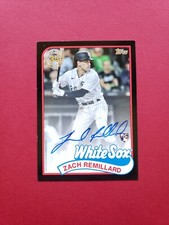 2024 Topps Series 1 Zach Remillard /199 Black Auto 89BA-ZR White Sox RC