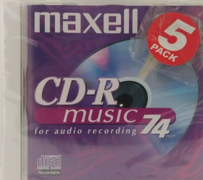 Maxell CD-R/CD-R74MU/5ER-PACK/Audio Musik CDR leere beschreibbare Disc 74 MIN 