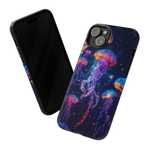 Luminescent Neon Jellyfish Glow Phone Case for iPhone, Samsung Galaxy, Pixel - 第 18/173 張圖片