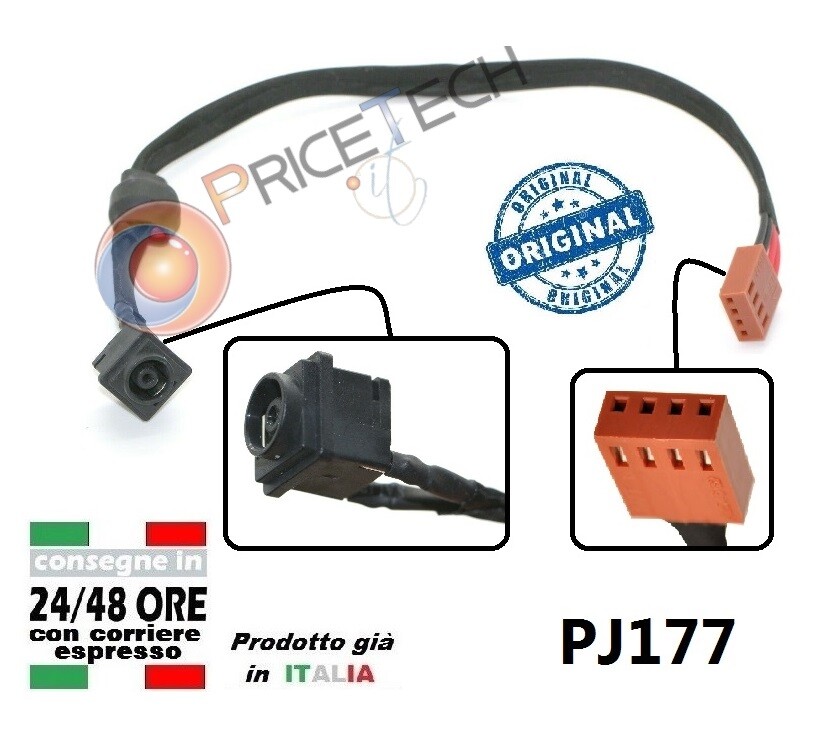 Connettore DC Jack Adattatore Per Sony Vaio, Compatibile VGN-AW11, VGN-AW21M, VGN-AW11M, VGN-AW11S, M780