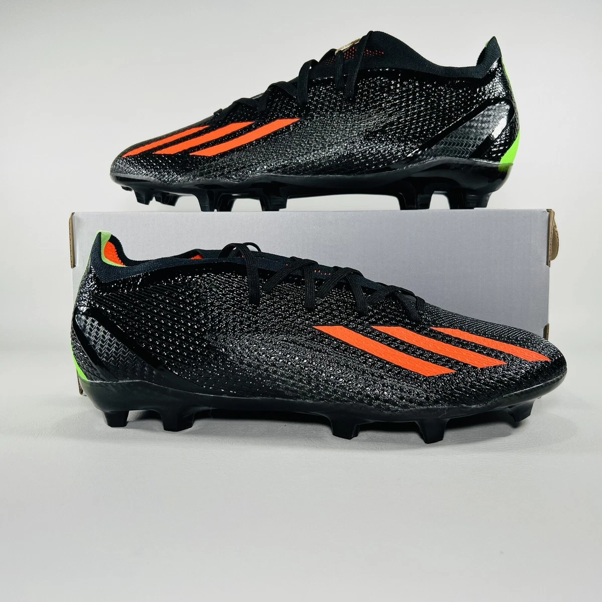 adidas Soccer X SPEEDPORTAL.2 FG GW8449 Core Black Solar Red Men\'s Size 9 adidas X Speedportal.2 FG Black Solar Red for Sale  main image 2
