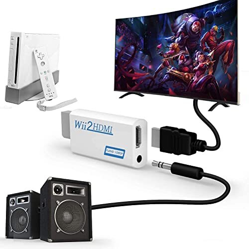 Rybozen Convertisseur Wii vers HDMI, adaptateur Wii vers HDMI 1080p 720p, sortie - Photo 6/7