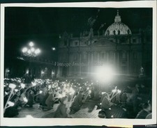 1962 Photo German Pilgrims Pay Homage To Pope John Xxiii Vatican Religion 7X9