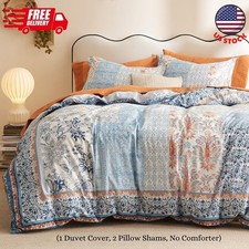 Duvet Cover Queen Size - 100 Cotton Reversible Floral Queen Duvet Cover Set