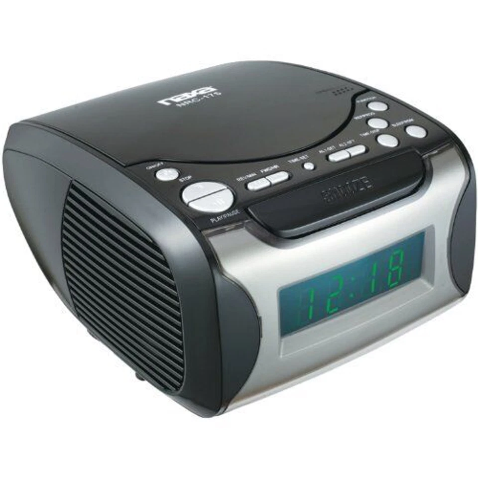 Dual Alarm Clock Radio with CD Player and USB Charge Port - Image 3 of 3