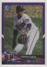 2018 Bowman Chrome Prospects Purple Shimmer Refractor /655 Fernando Romero y0i