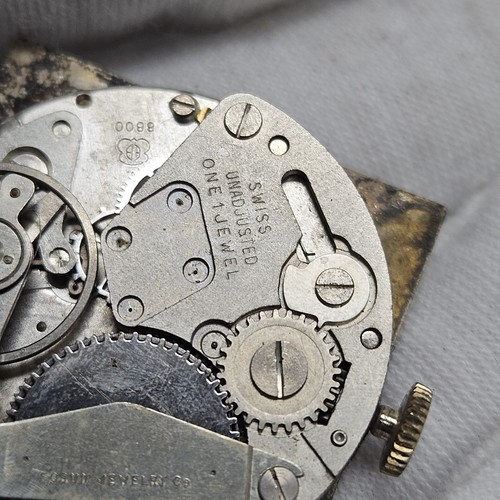 Vintage A&L Men’s Watch Cal EB 8800 1 Jewel Wind Up Swiss Parts/Repair - Picture 9 of 11