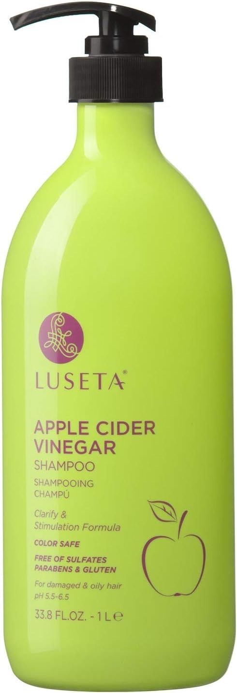 Luseta Apple Cider Vinegar Shampoo for Damaged & Oily Hair - 1L (33.8oz)