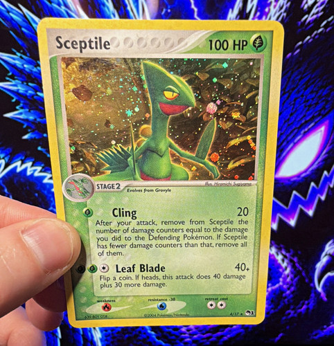 Nintendo Sceptile 4/17 POP Series 1 (2004) Holo Rare - LP
