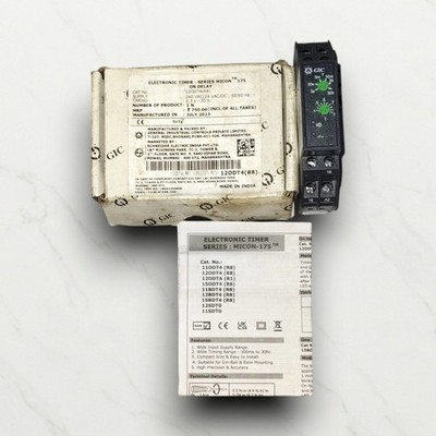 GIC 120DT4(R8) ELECTRONIC TIMER RANGE 0.3S-300H 220VAC FREE FAST SHIPPING