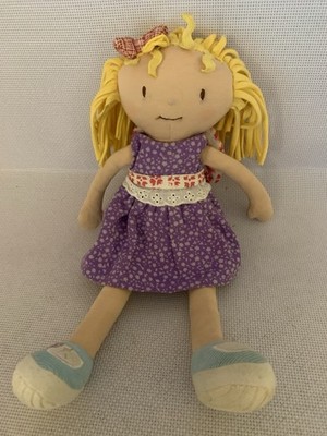 M&S Marks & Spencer Stoffpuppe ''Gänseblümchen'' lila Kleid Stofftier 11 Zoll 07827204