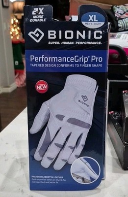 Bionic Gloves Men's PerformanceGrip Pro Leather Golf XL Glove Right handed 