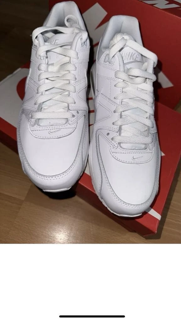 Nike Air Max Command bianche bianche sneakers uomo taglia UK 9.5 8.5 7.5 7.5 7