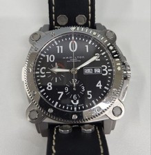 Hamilton Khaki Navy Belowzero H78616733 Chronograph Watch Black Dial Automatic