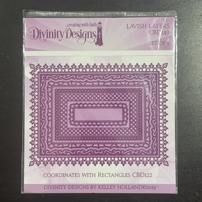 Divinity Designs Lavish Layers Die Set of 5  Kelley Holland 2019 New