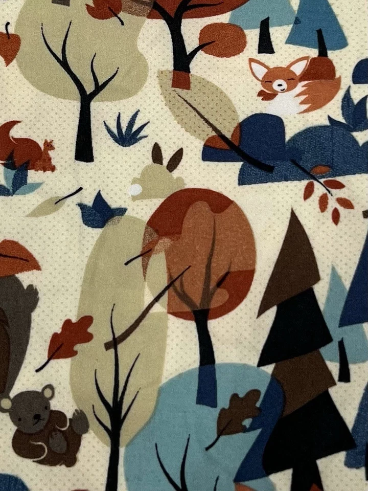LuLaRoe Leggings OS One Size FALL Autumn BLACK Bunny Bear Squirrel FOX Animal - Image 2 of 4