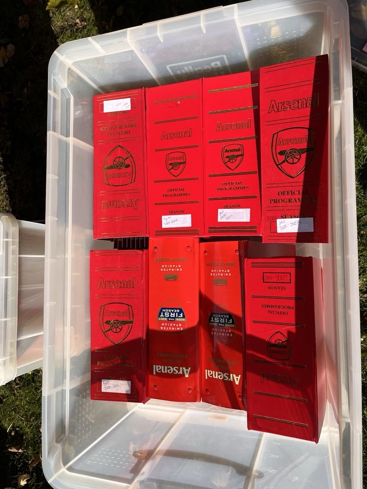 Arsenal Programmes Collection Bulk Many With Binders (With Storage Boxes  x 8 ) - Image 4 of 4