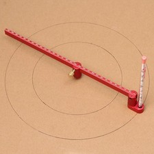 Adjustable Compass Ruler - Precision Circle Drawing for Woodworking Drafting