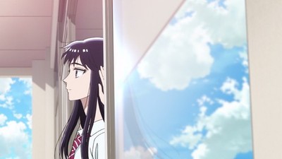 Anime after the rain girls sky clouds reflection face Custom Gaming Mat Desk