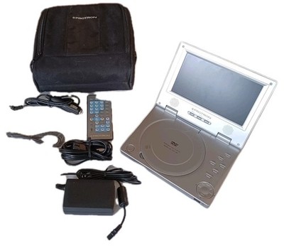 Proton Portable DVD Player PDV-288 7'' Screen w Bag and Cords TESTED