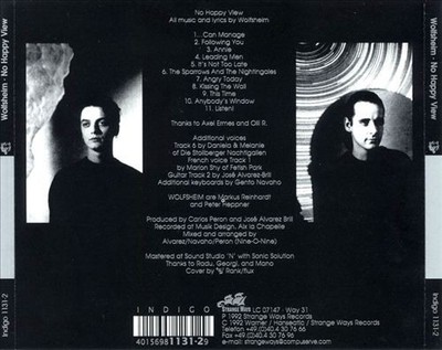 WOLFSHEIM NO HAPPY VIEW NEW CD