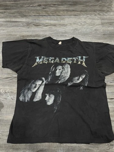 Megadeth Countdown To Extinction Tour Shirt Large Brock 1980s vintage concert t-shirt, vintage, size L, single stitch, B+ condition