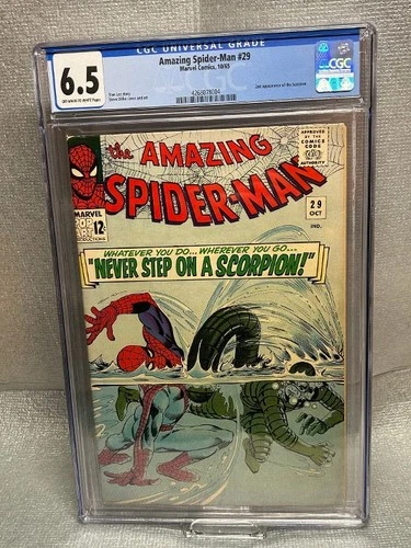 Amazing Spider-Man #29 CGC 6.5, 2nd APP Scorpion, Stan Lee Story & Steve Ditko