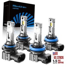 9005/HB3 H11/H8/H9/H16 LED Bulbs Combo, 120W 32000 LM Super Bright 6000K Cool 