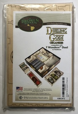DUELING GODS ORGANIZER kit for 7 Wonders Duel w/ Pantheon 2017 The Broken Token