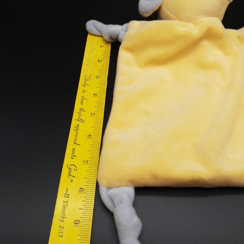 Dan Dee Sweet Yellow Giraffe Baby Security Blanket Rattle Knotted Corners Lovey - Picture 6 of 11