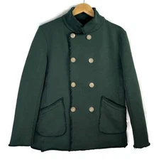 Frank & Eileen Belfast Sweatshirt Triple Fleece Peacoat Jacket Green Size Medium