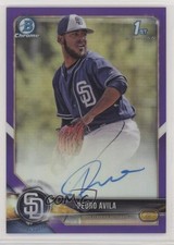 2018 Bowman Chrome Prospect Purple Refractor 1/250 Pedro Avila #CPA-PA Auto 1kk