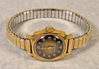 Timex Vintage 1975 Women's Tiger-Eye Wind-Up Watch 21MM 5532002375 Runs Good