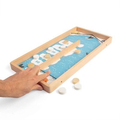 Bigjigs Toys Ice Puck Spiel (11 Stück) - Arktisches Tier Thema Sling Shot Brett