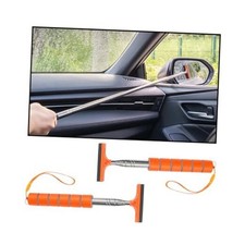 2PCS Car Side Mirror Squeegee, Retractable Auto Rearview Mirror Wiper, Orange