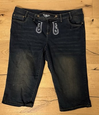 German Trachten Style Octoberfest Long Shorts Size 16 W
